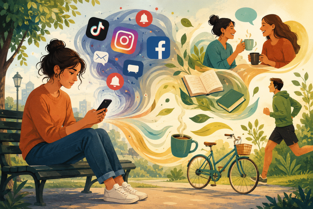 Redes sociales sin agotamiento: 7 hábitos para cuidar la energía mental